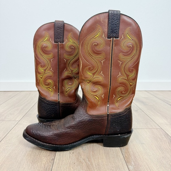 Double H Men’s 12” Work Western Cowboy Boot Stitch Pattern Leather Size 8.5 D - Picture 10 of 16